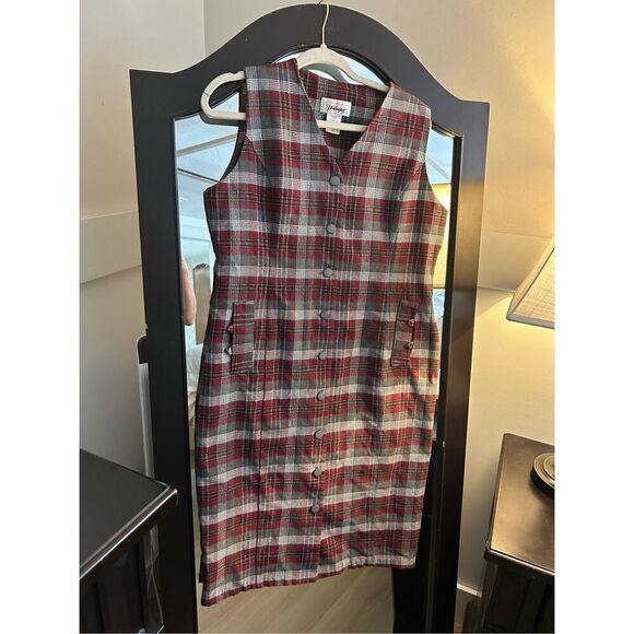 NEW Worthington Vintage Career Plaid Dress 14 - Picture 1 of 5